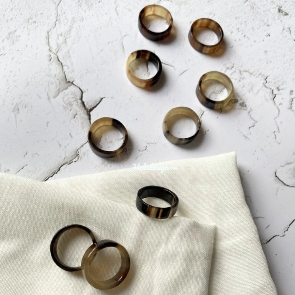 Buffalo Horn Band Ring , Minimalist Ring